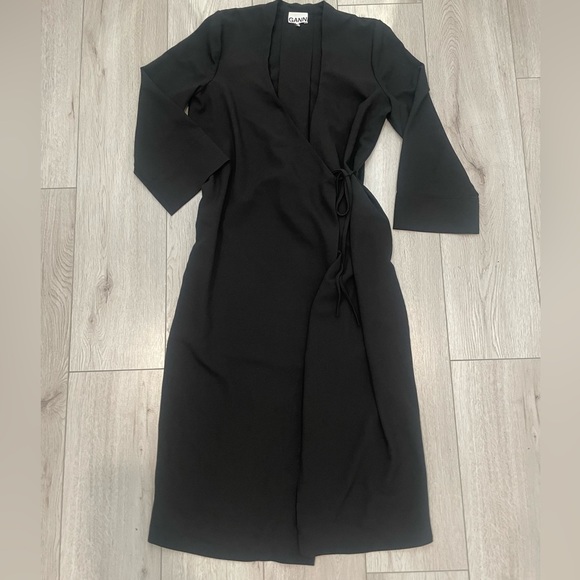 GANNI Wrap Dress - Picture 4 of 14
